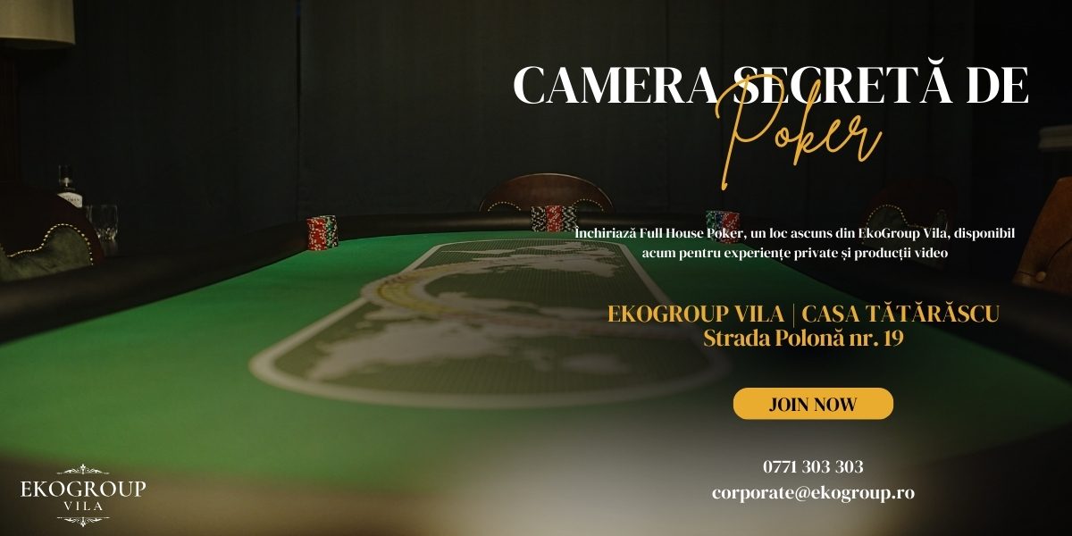 Descoperă arta de a play poker în intimitatea exclusivei camere Full House Poker